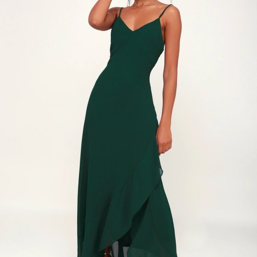 Lulu's Ada Forest Green Maxi